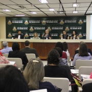 Secretário da Saúde João Gabbardo dos Reis participou da mesa de abertura